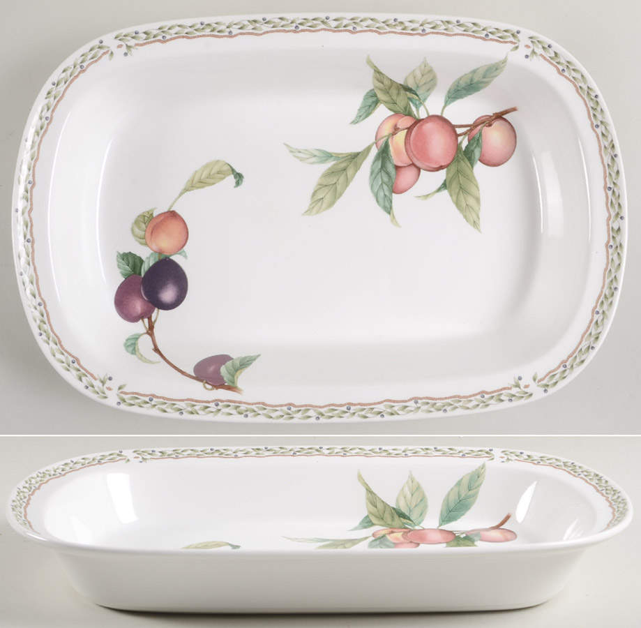Royal Orchard Rectangular Roaster by Noritake-1