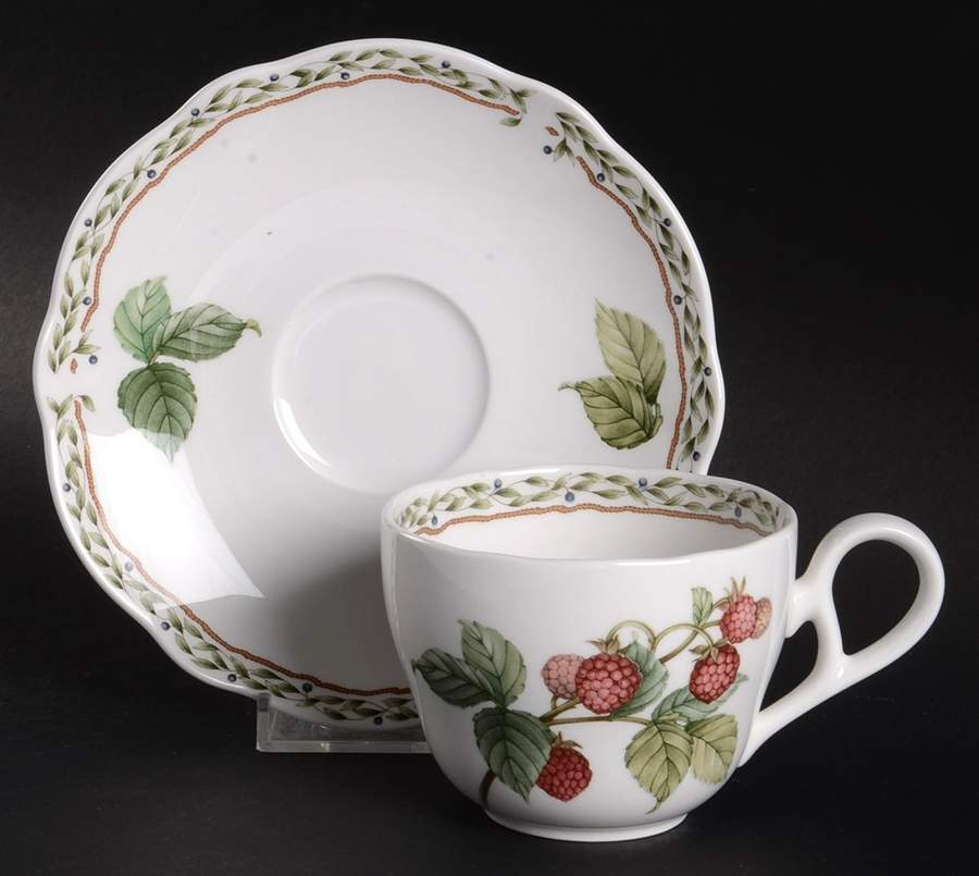 Royal Orchard Flat Cup & Saucer Set by Noritake-1