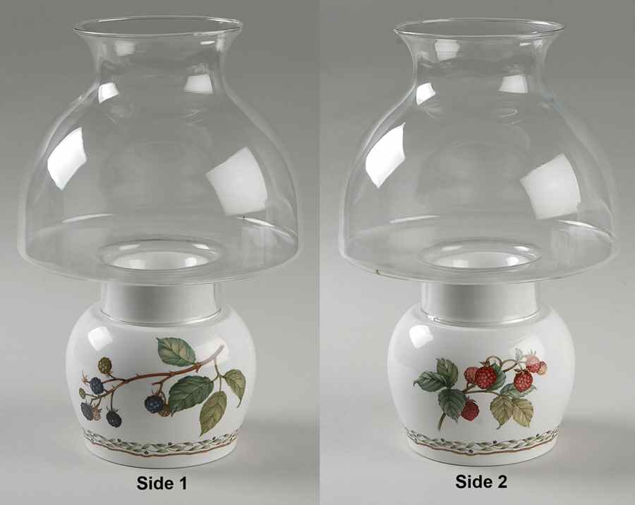 Royal Orchard Hurricane Lamp & Globe by Noritake-1