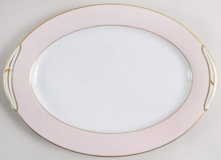 Royal Pink 13" Oval Serving Platter by Noritake-1