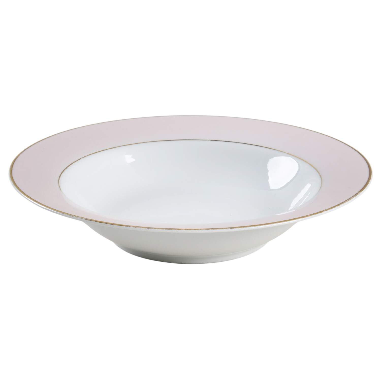 Royal Pink Rim Soup Bowl by Noritake-1