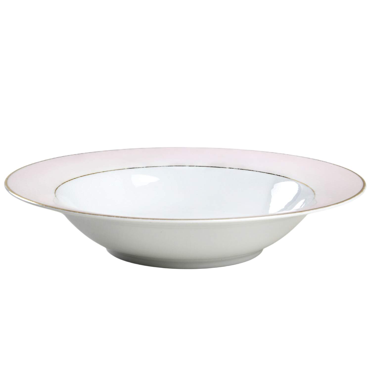 Royal Pink Rim Soup Bowl by Noritake-1