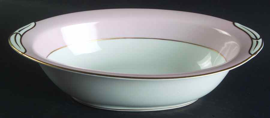 Royal Pink 10" Oval Vegetable Bowl by Noritake-1