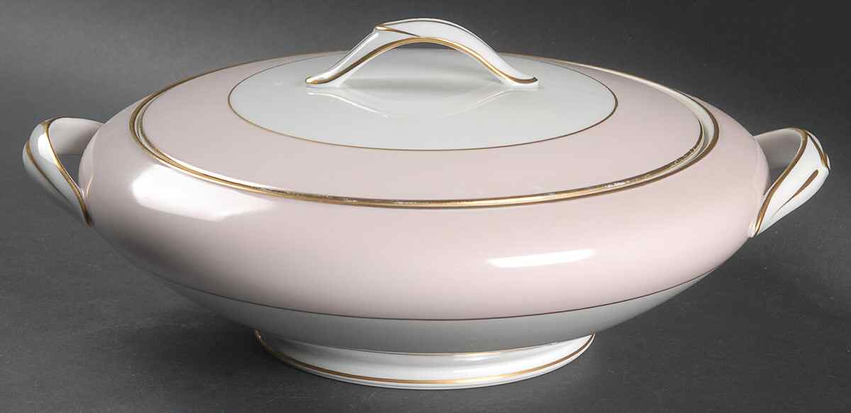 Royal Pink Round Covered Vegetable by Noritake-1