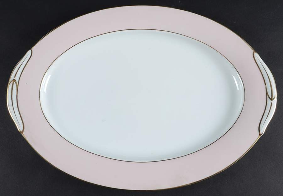 Royal Pink 16" Oval Serving Platter by Noritake-1