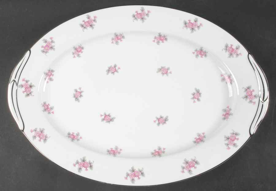 Rose Palace 16" Oval Serving Platter by Noritake-1