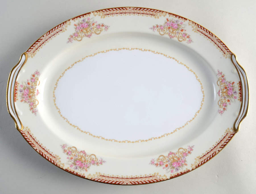 Royal Ruby 13" Oval Serving Platter by Noritake-1