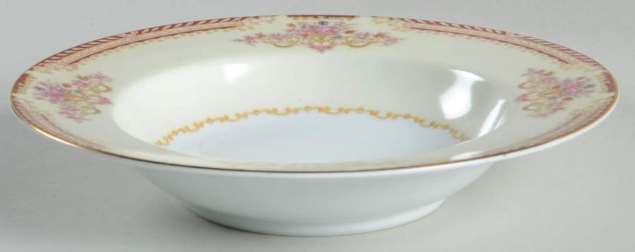 Royal Ruby Rim Soup Bowl by Noritake-1