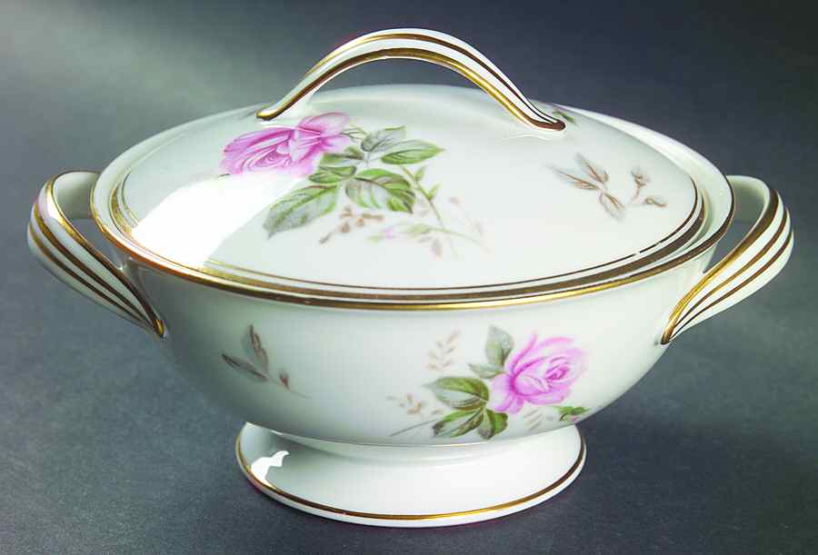 Rosa Sugar Bowl & Lid by Noritake-1