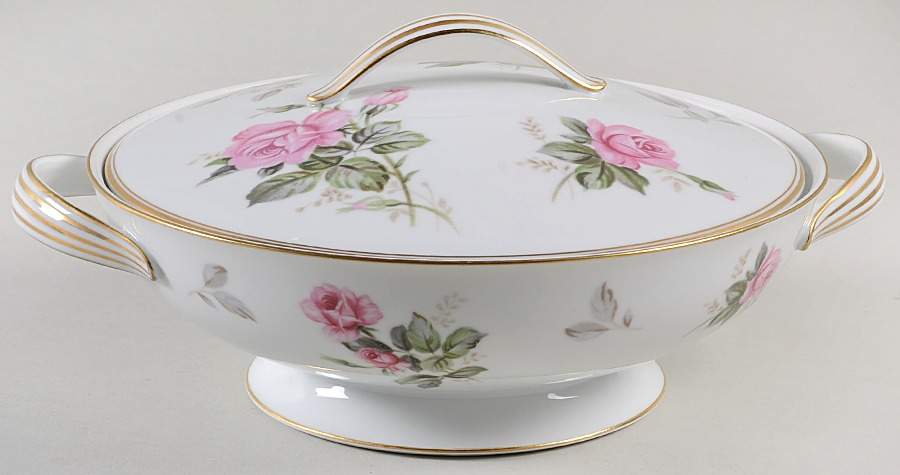 Rosa Round Covered Vegetable by Noritake-1