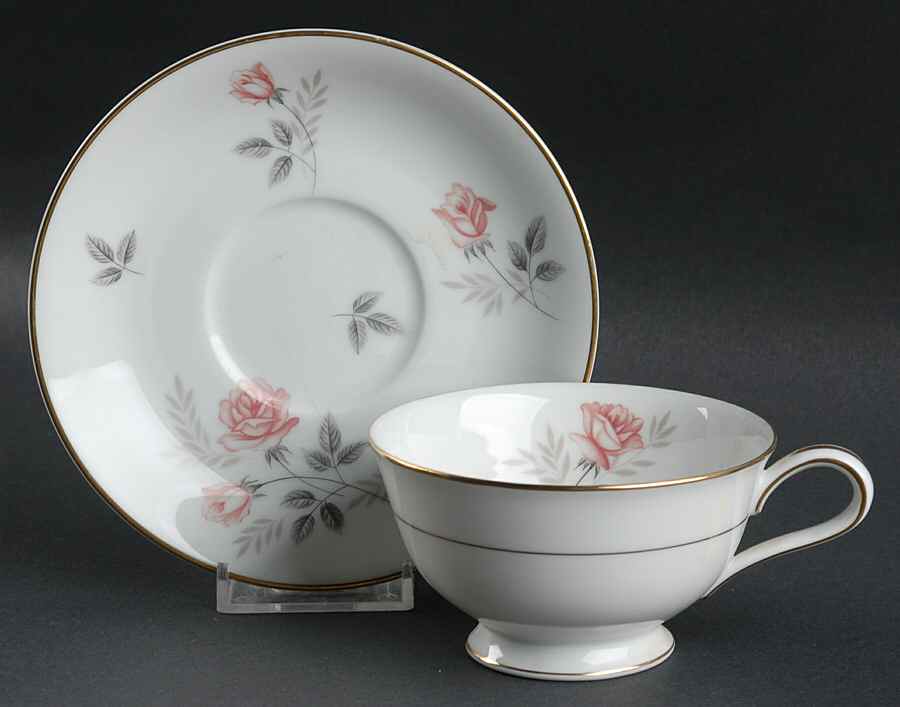 Rosabel Footed Cup & Saucer Set by Noritake-1