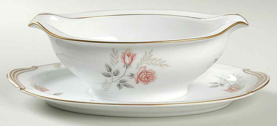 Rosabel Gravy Boat with Attached Underplate by Noritake-1