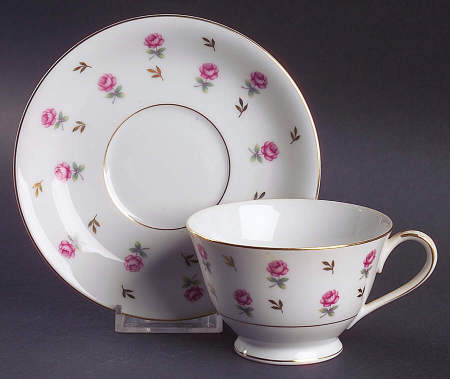 Rosalie Footed Cup & Saucer Set by Noritake-1