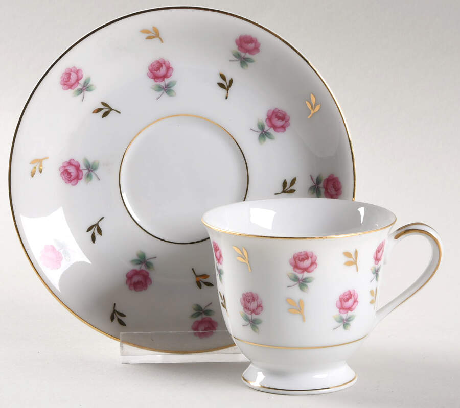 Rosalie Footed Demitasse Cup & Saucer Set by Noritake-1