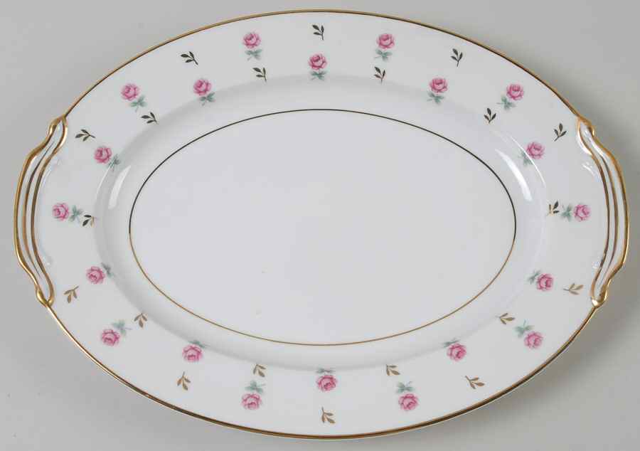 Rosalie 11" Oval Serving Platter by Noritake-1