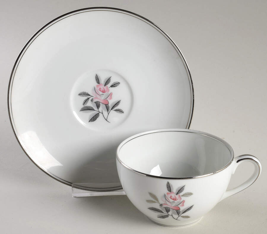 Rosales Flat Cup & Saucer Set by Noritake-1