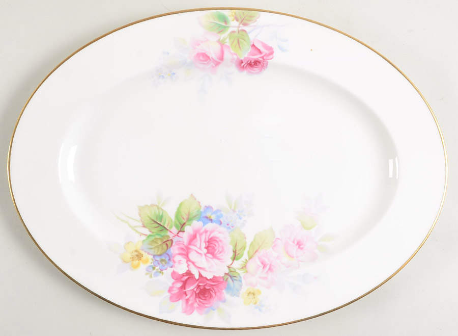 Rosalia 14" Oval Serving Platter by Noritake-1