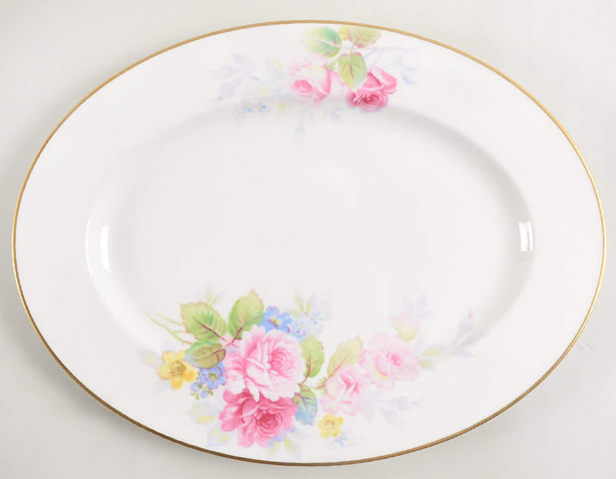 Rosalia 12" Oval Serving Platter by Noritake-1
