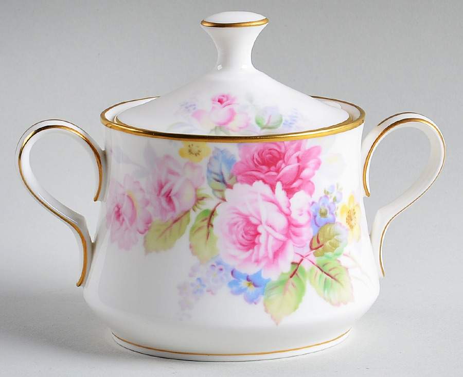 Rosalia Sugar Bowl & Lid by Noritake-1