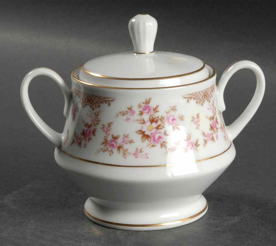 Rosalie Sugar Bowl & Lid by Noritake-1