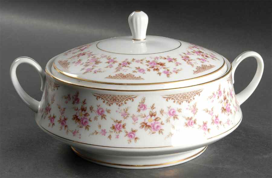 Rosalie Round Covered Vegetable by Noritake-1