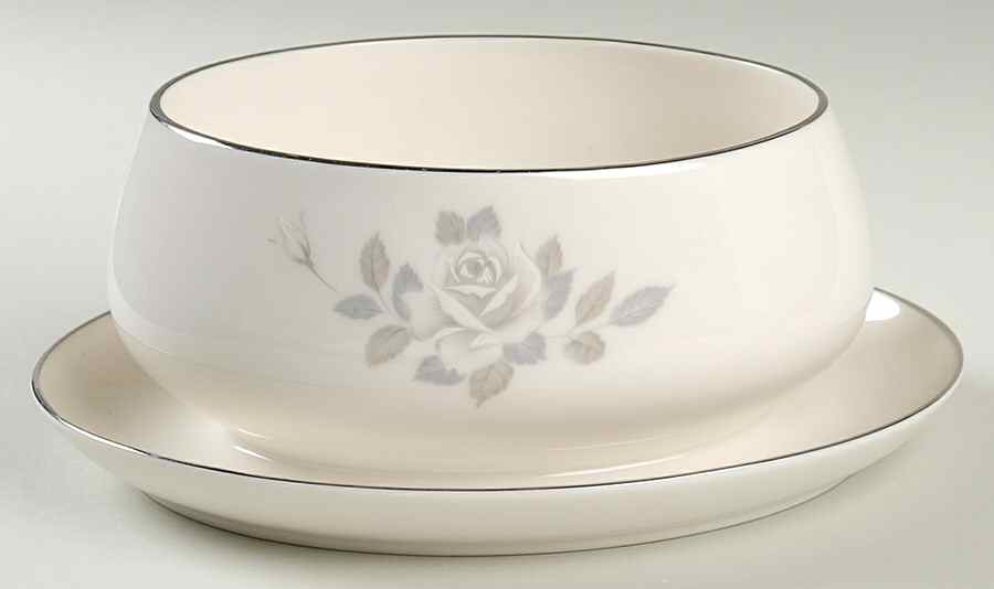 Rosalind Gravy Boat with Attached Underplate by Noritake-1