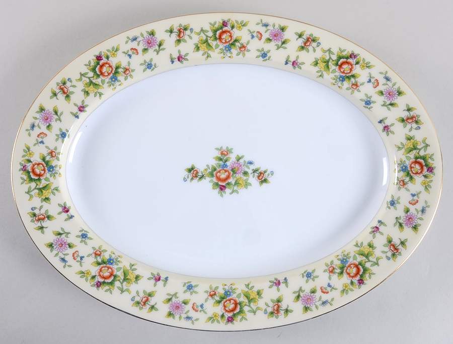 Rosalind 16" Oval Serving Platter by Noritake-1