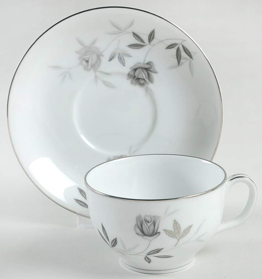 Rosamor Flat Cup & Saucer Set by Noritake-1
