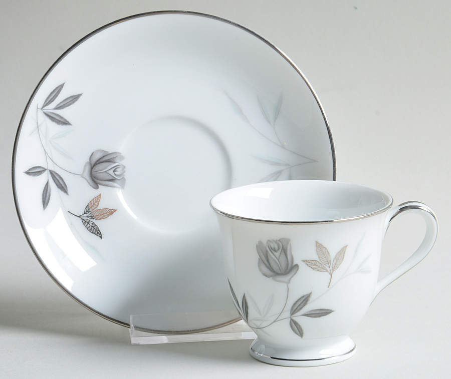 Rosamor Footed Demitasse Cup & Saucer Set by Noritake-1
