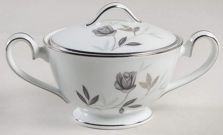 Rosamor Mini Sugar Bowl & Lid by Noritake-1