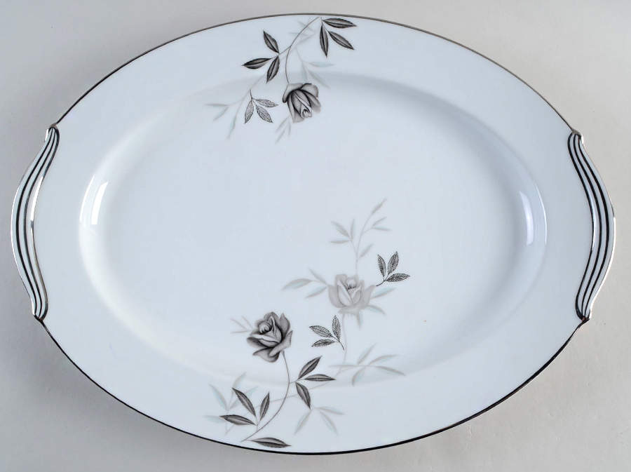 Rosamor 16" Oval Serving Platter by Noritake-1
