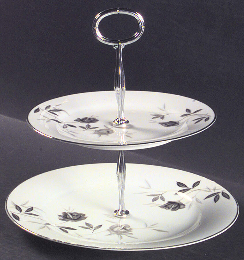 Rosamor 6 5/8"-10"  2 Tiered Serving Tray (Dp, Sp) HC by Noritake-1