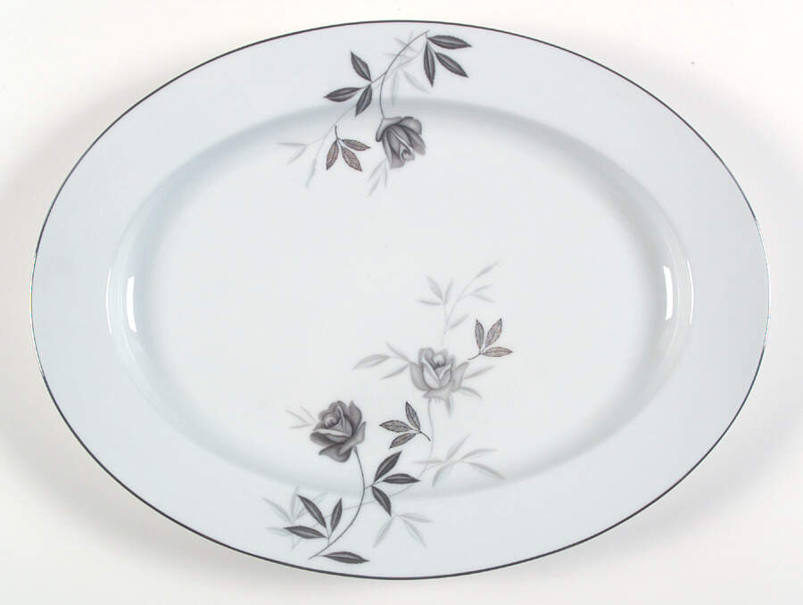 Rosamor 12" Oval Serving Platter by Noritake-1