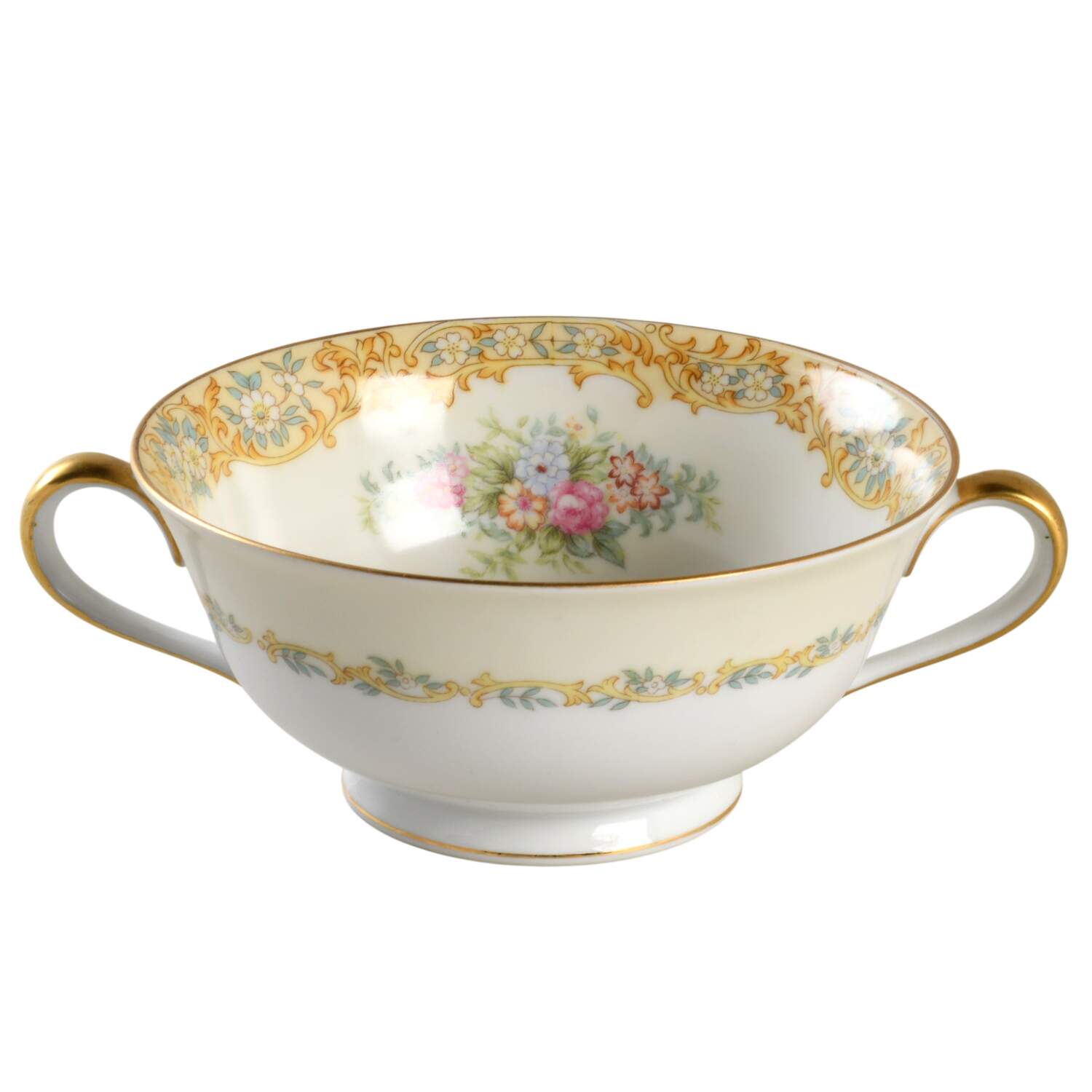 Rosanne Footed Cream Soup Bowl by Noritake-1