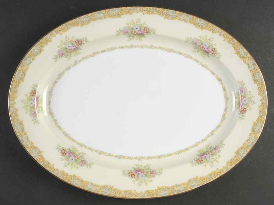 Rosanne 16" Oval Serving Platter by Noritake-1