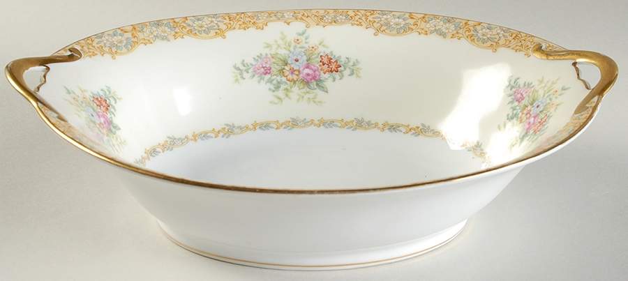 Rosanne 10" Oval Vegetable Bowl by Noritake-1
