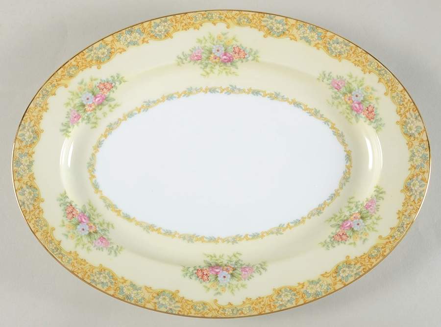 Rosanne 11" Oval Serving Platter by Noritake-1