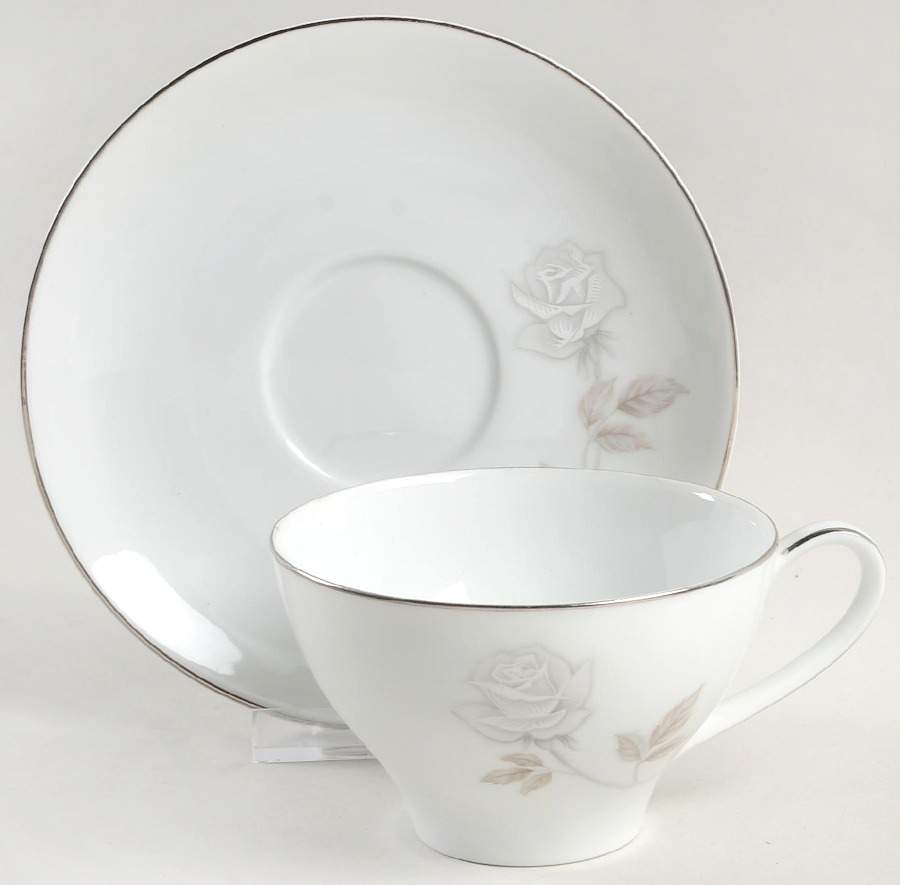 Rosay Flat Cup & Saucer Set by Noritake-1