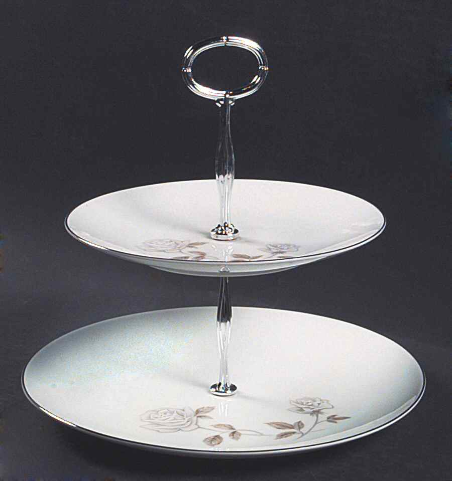 Rosay 6 5/8"-10"  2 Tiered Serving Tray (Dp, Sp) HC by Noritake-1