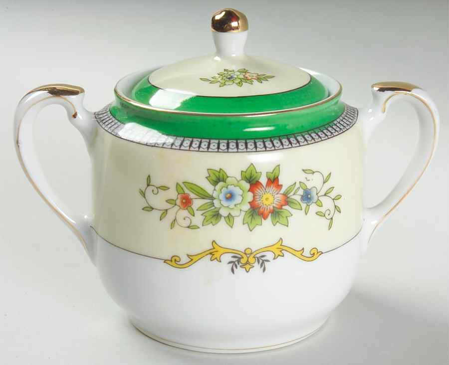 Roseara Sugar Bowl & Lid by Noritake-1
