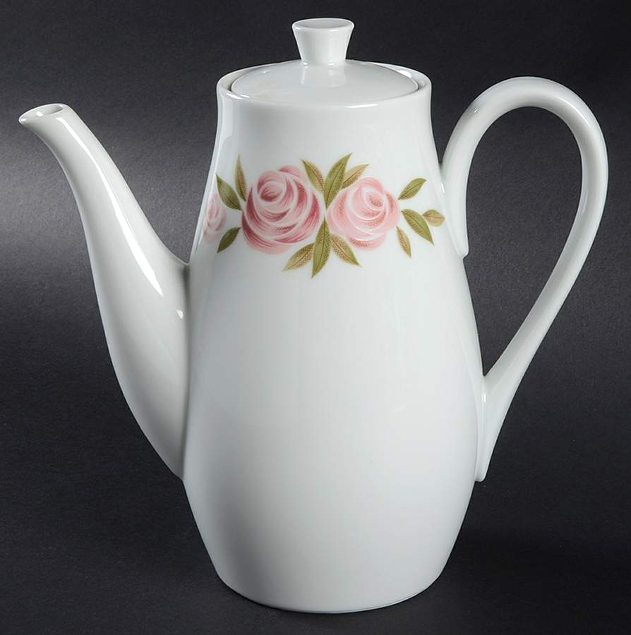 Roseate Coffee Pot & Lid by Noritake-1