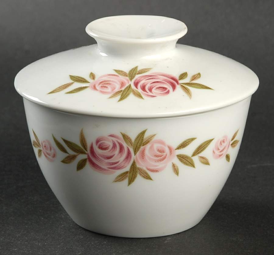 Roseate Sugar Bowl & Lid by Noritake-1