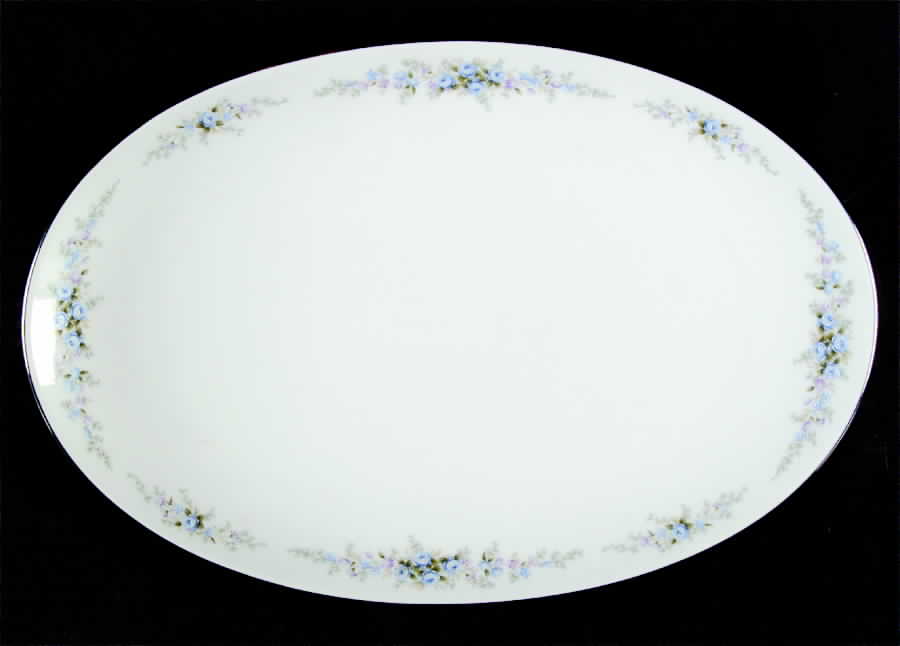 Roseberry 12" Oval Serving Platter by Noritake-1