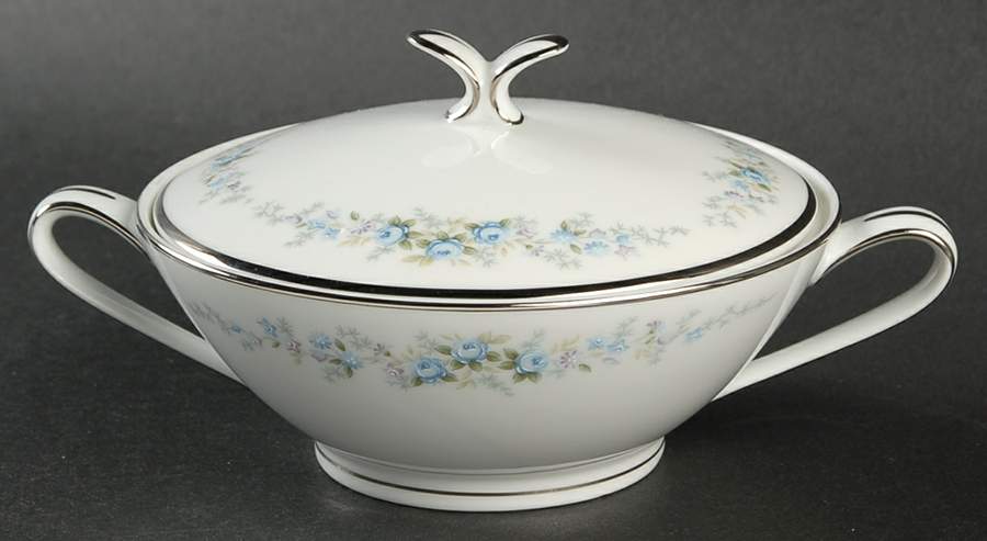 Roseberry Sugar Bowl & Lid by Noritake-1