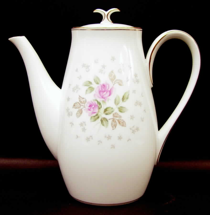 Rosebud Coffee Pot & Lid by Noritake-1