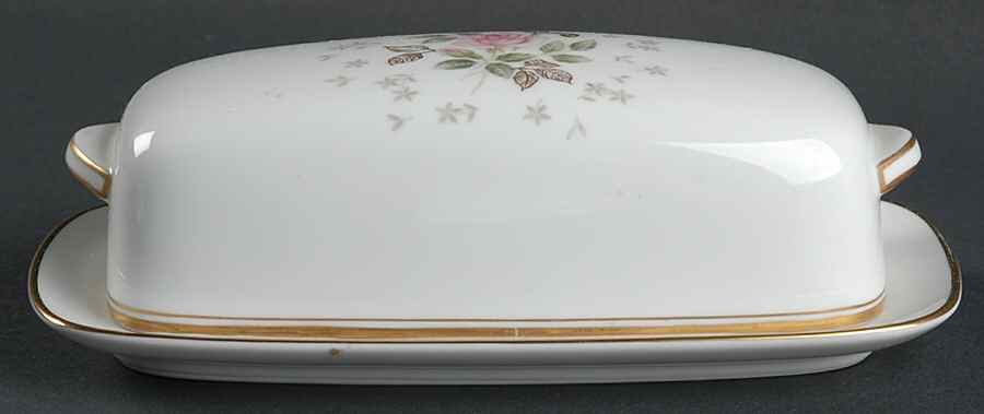 Rosebud 1/4 Lb Covered Butter by Noritake-1