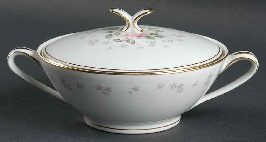 Rosebud Sugar Bowl & Lid by Noritake-1