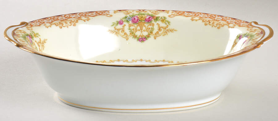Rosebud 8" Oval Vegetable Bowl by Noritake-1