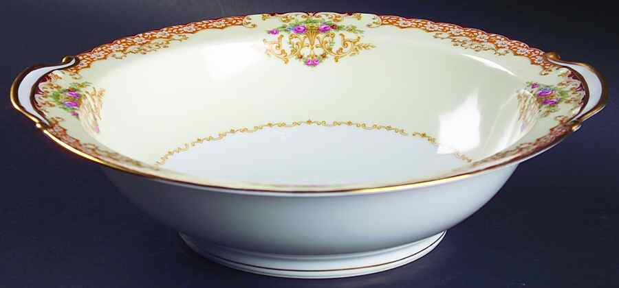 Rosebud 10" Round Vegetable Bowl by Noritake-1