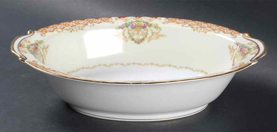 Rosebud 10" Oval Vegetable Bowl by Noritake-1